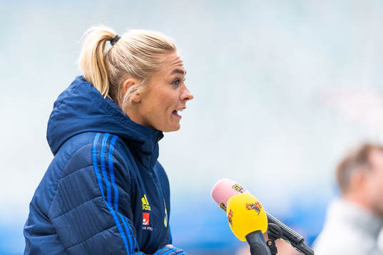 Fridolina Rolfö is interviewed