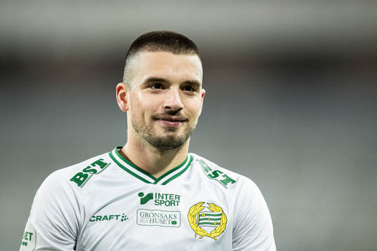 Hammarbys Vladimir Rodic jublar
