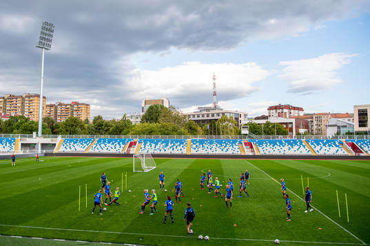 General view of Fadil Vokrri Stadium