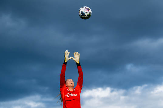 Goalkeeper Cecilie Fiskerstrand of the Norwegian women's