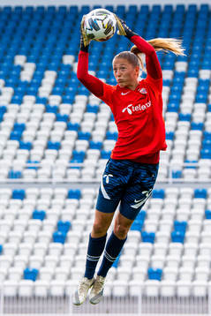 Goalkeeper Cecilie Fiskerstrand of the Norwegian women's