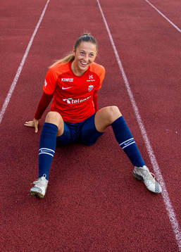 Goalkeeper Cecilie Fiskerstrand of the Norwegian women's
