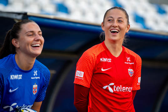 Goalkeeper Cecilie Fiskerstrand of the Norwegian women's