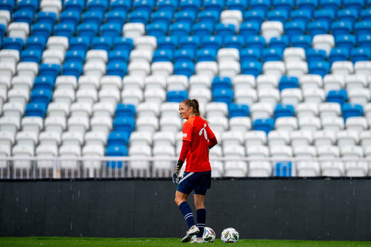 Goalkeeper Cecilie Fiskerstrand of the Norwegian women's