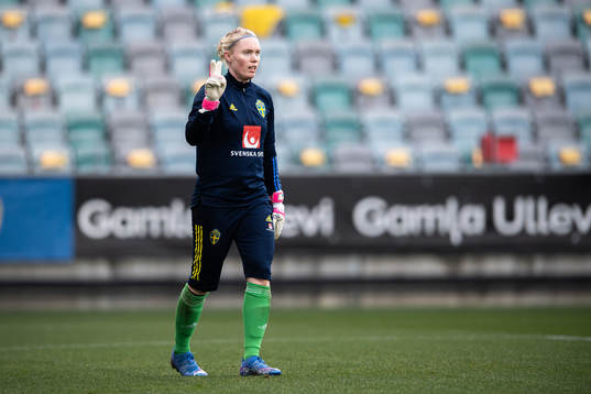 Goalkeeper Hedvig Lindahl of Sweden