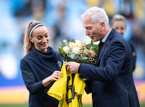 Kosovare Asllani and Håkan Sjöstrand, General secretary