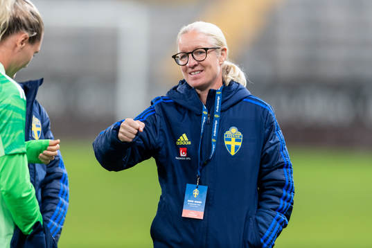 Victoria Svensson, assistant coach of Sweden