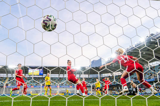 Filippa Angeldahl of Sweden scores 1-0