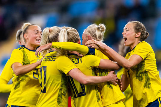 Hanna Bennison, Stina Blackstenius, Sofia Jakobsson and