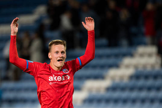 Helsingborgs Rasmus Karjalainen jublar