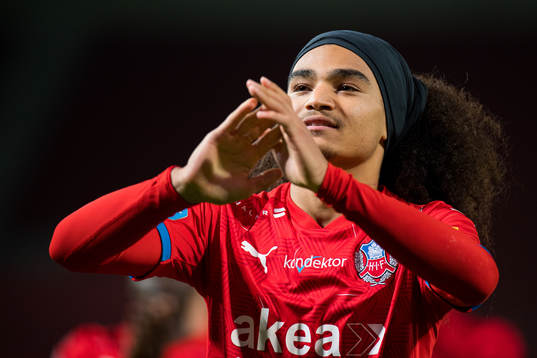 Helsingborgs Adam Kaied jublar