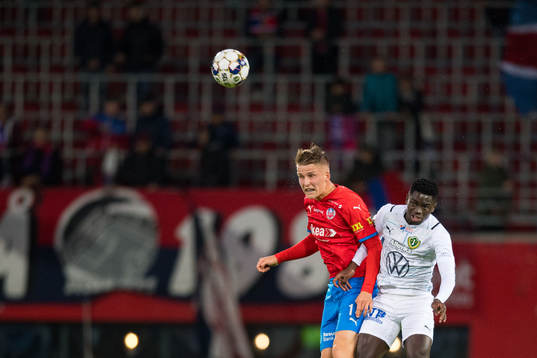 Helsingborgs Casper Widell och Jönköpings Eric Johana