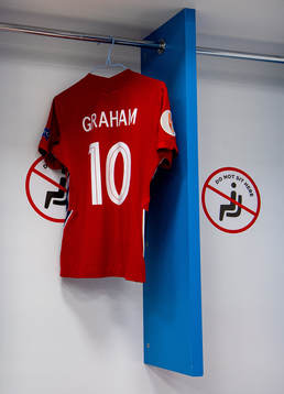 The kit of Caroline Graham Hansen of Norway in the dressing