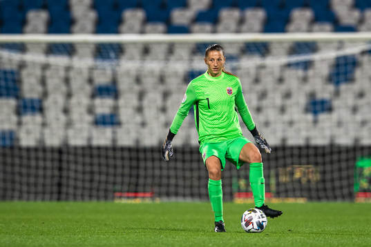 Goalkeeper Cecilie Fiskerstrand of Norway