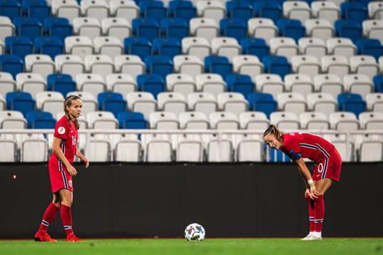 Guro Reiten and Caroline Graham Hansen of Norway