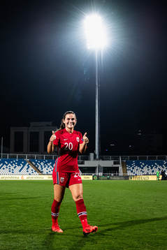 Emilie Bosshard Haavi of Norway celebrate