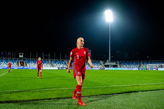 Maria Thorisdottir of Norway at half-time