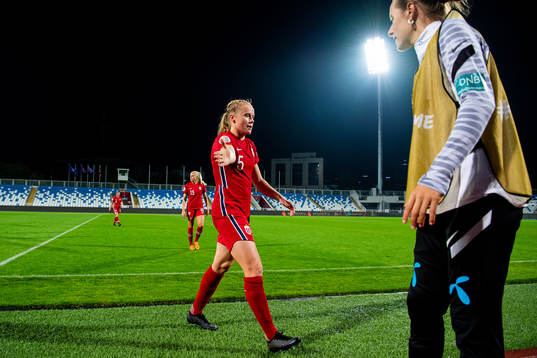 Julie Blakstad of Norway at half-time