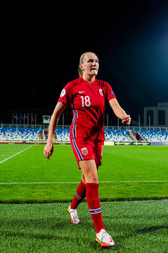 Frida Maanum of Norway at half-time