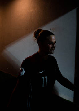 Lisa-Marie Karlseng Utland of Norway at half-time