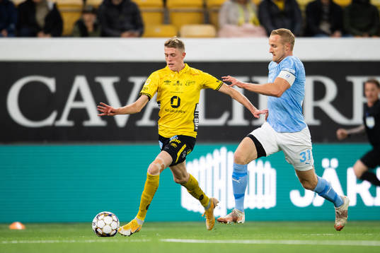 Elfsborgs Alexander Bernhadsson och Malmö FFs Franz