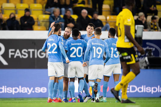Malmö FFs spelare jublar