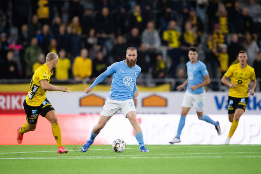 Elfsborgs Simon Strand och Malmö FFs Jo Inge Berget