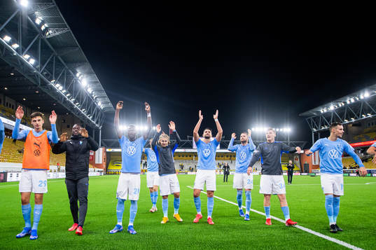 Malmö FFs spelare jublar
