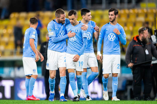 Malmö FFs Lasse Nielsen, Veljko Birmancevic och Adi Nalic