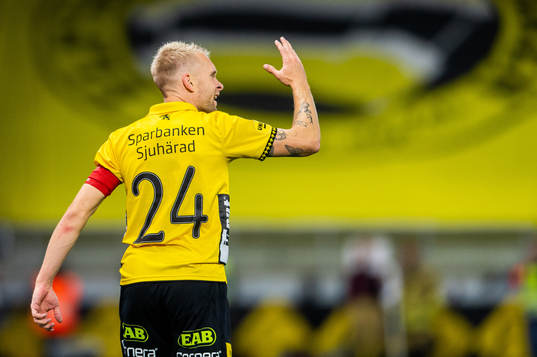 Elfsborgs Johan Larsson reagerar