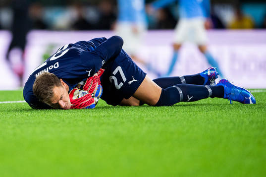 Malmö FFs målvakt Johan Dahlin