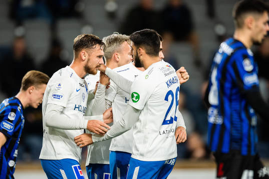 IFK Norrköpings Linus Wahlqvist jublar