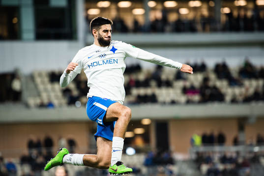 IFK Norrköpings Kristoffer Khazeni jublar