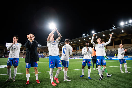 IFK Norrköpings spelare jublar