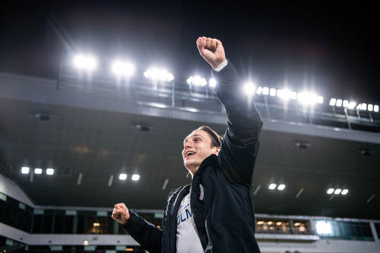 IFK Norrköpings Jonathan Levi jublar