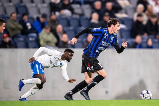 IFK Norrköpings Maic Sema och Sirius Jamie Roche