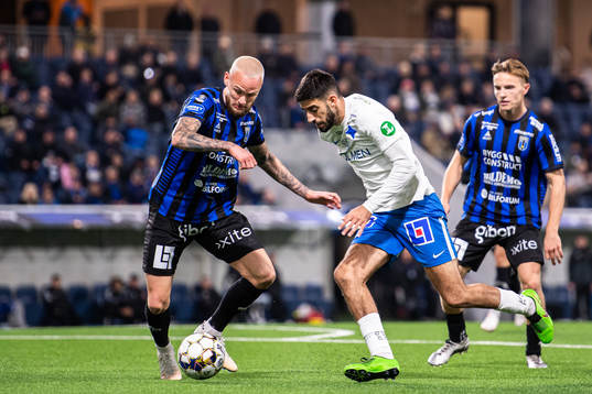Sirius Adam Ståhl och IFK Norrköpings Kristoffer Khazeni