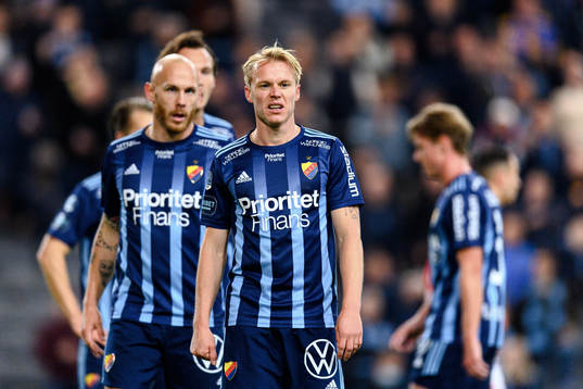Djurgårdens Elliot Käck deppar