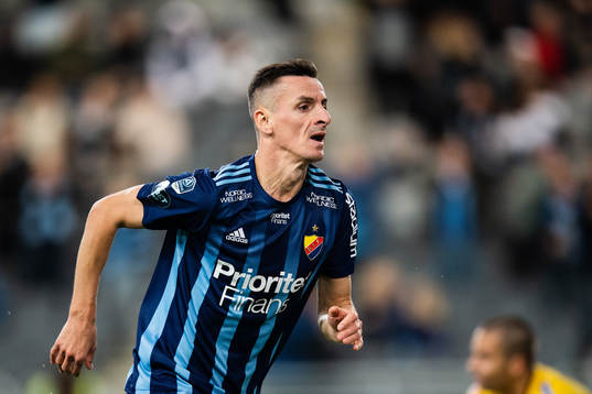 Djurgårdens Haris Radetinac jublar