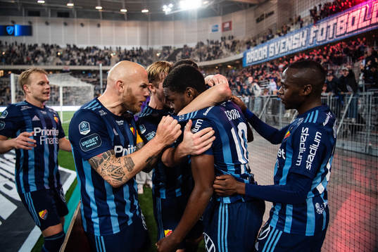Djurgårdens Magnus Eriksson, Joel Asoro och Edward