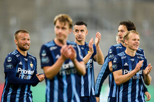 Djurgårdens Haris Radetinac jublar