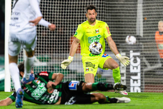 Varbergs målvakt Stojan Lukic
