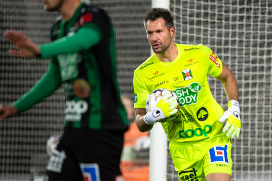 Varbergs målvakt Stojan Lukic