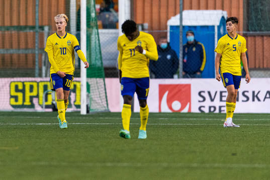 Sveriges Lucas Bergvall, Oscar Reinholdsson och Arvin