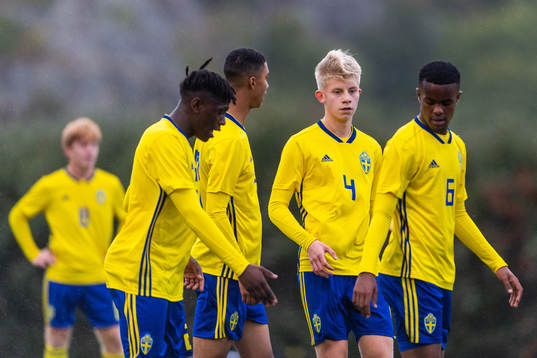 Sveriges William Rashidi, Jayson Ezeb, Måns Petersson och