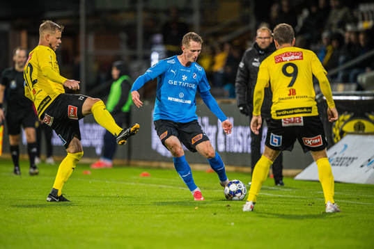 Halmstads Andreas Bengtsson och Mjällbys David Löfquist