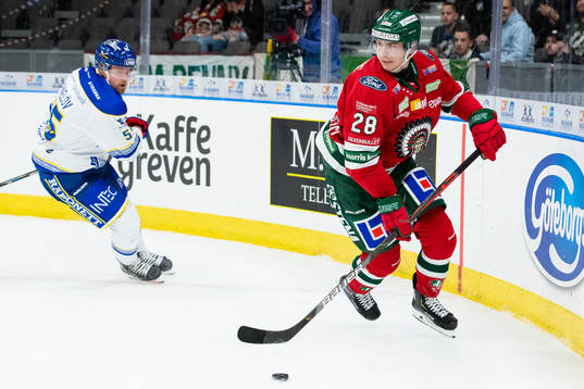 Leksands Jonas Ahnelöv och Frölundas Johan Sundström