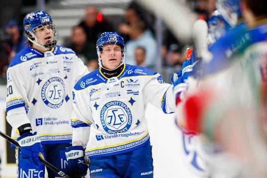 Leksands Patrik Zackrisson jublar