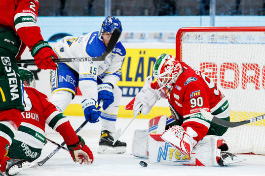 Frölundas målvakt Matthew Tomkins