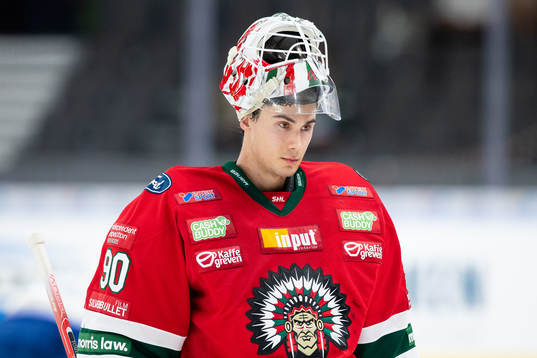Frölundas målvakt Matthew Tomkins